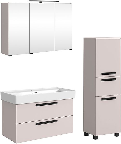 welltime Badmöbel-Set »SALVADA, 3tlg-Set, gedämpfte Scharniere, Softclose, günstig online kaufen