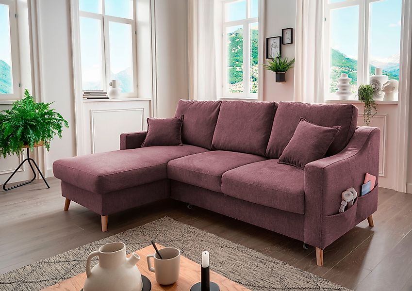 INOSIGN Ecksofa Valentina L-Form, 2 Zierkissen, günstig online kaufen