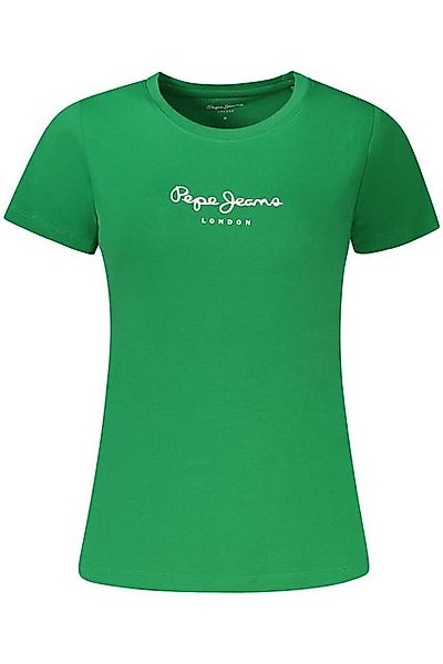 Pepe Jeans T-Shirt Damen Kurzarm-T-Shirt in Grün aus nachhaltiger günstig online kaufen