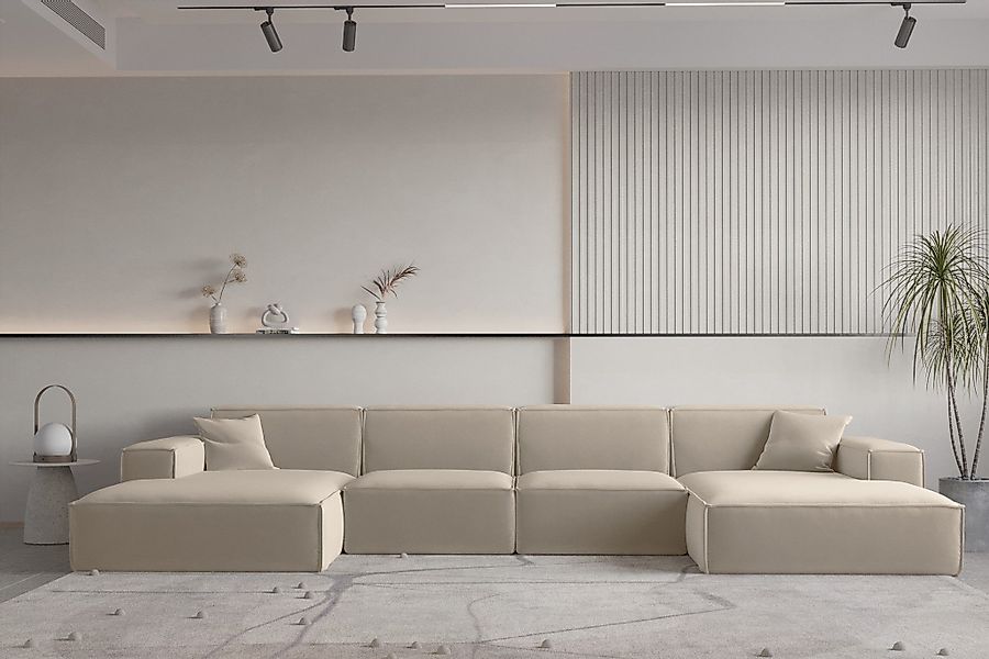 Fun Möbel Wohnlandschaft U-Form CELES PREMIUM, günstig online kaufen