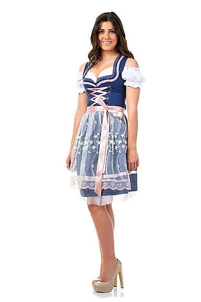 Trachtl Dirndl DIRNDL TRACHTENKLEID DAMEN SARAH BLAU 3.TLG 40 günstig online kaufen