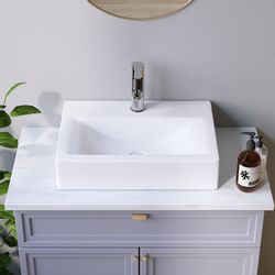 AQUABATOS Waschbecken Aufsatzwaschbecken mit/ohne Hahnloch rund günstig online kaufen