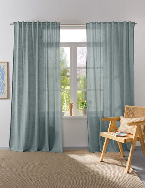 Home affaire Collection Vorhang "Linsdorf" Multifunktionsband 1 Stk. tlg. L günstig online kaufen