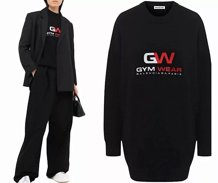 Balenciaga Kaschmirpullover BALENCIAGA PURE CASHMERE GYM WEAR Sweater Jumpe günstig online kaufen