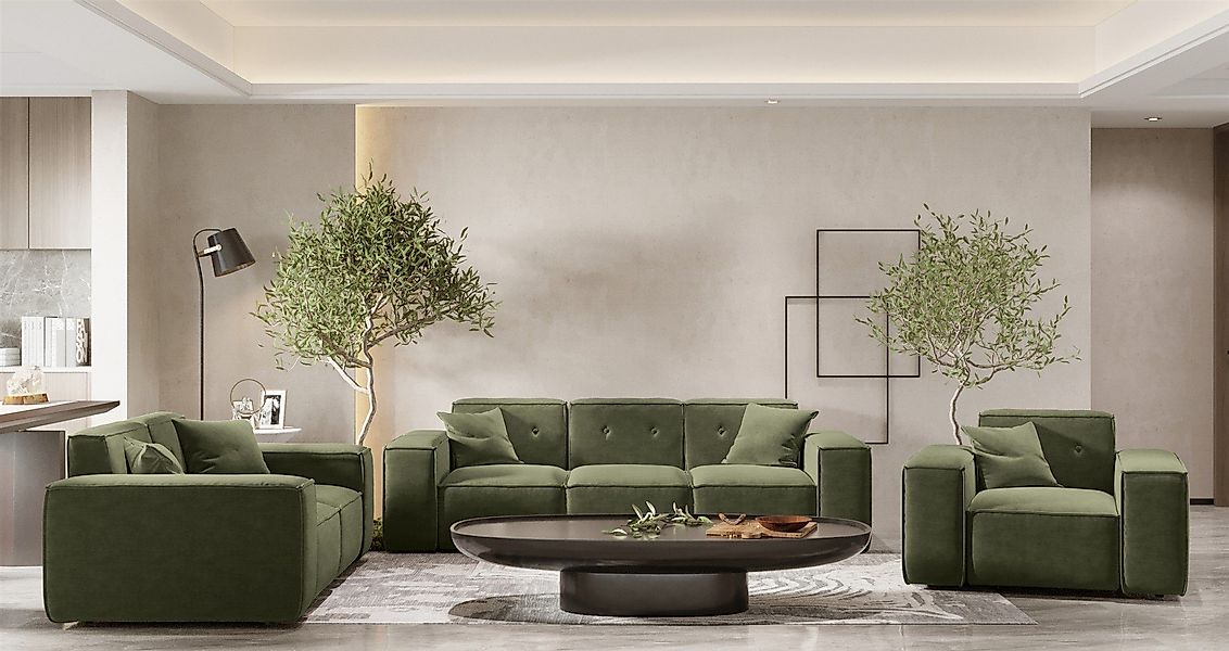 Fun Möbel Polstergarnitur Sofaset Designersofa CESINA günstig online kaufen