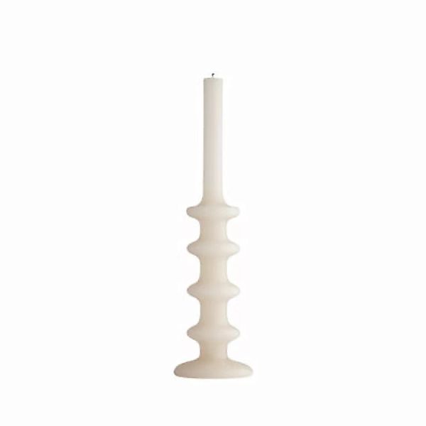 Kerze Slave wachs weiß beige / Ø 9,5 x H 35 cm - Maison Sarah Lavoine - Bei günstig online kaufen