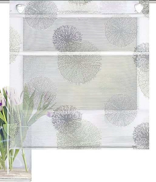 HOME WOHNIDEEN Raffrollo RAWLINS, mit Ösen, freihängend, bedruckt günstig online kaufen