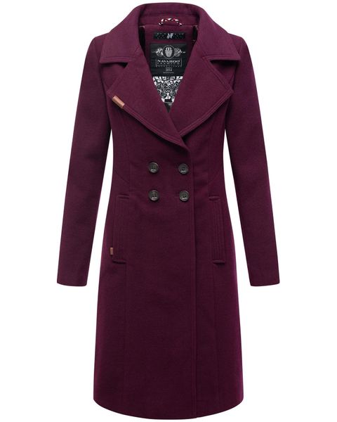Navahoo Wintermantel Wooly edler Damen Trenchcoat günstig online kaufen
