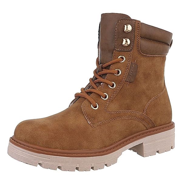Ital-Design Damen Schnürschuhe Freizeit Stiefelette (87740252) günstig online kaufen
