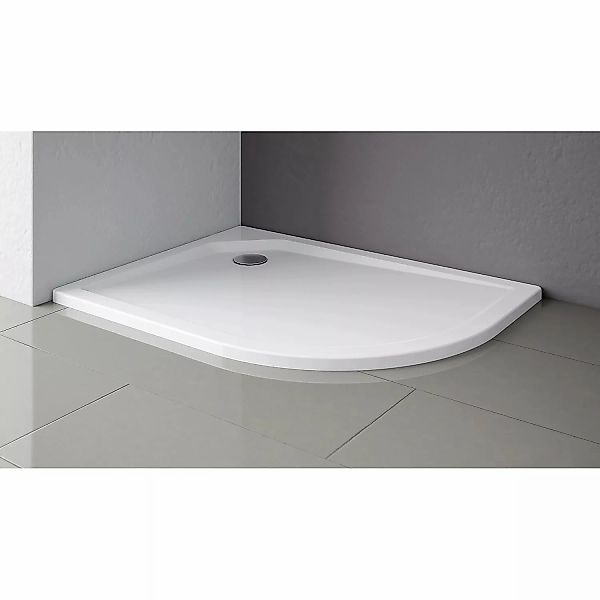 Schulte Duschwannen-Set Viertelkreis asymmetrisch links 90 cm x 80 cm günstig online kaufen