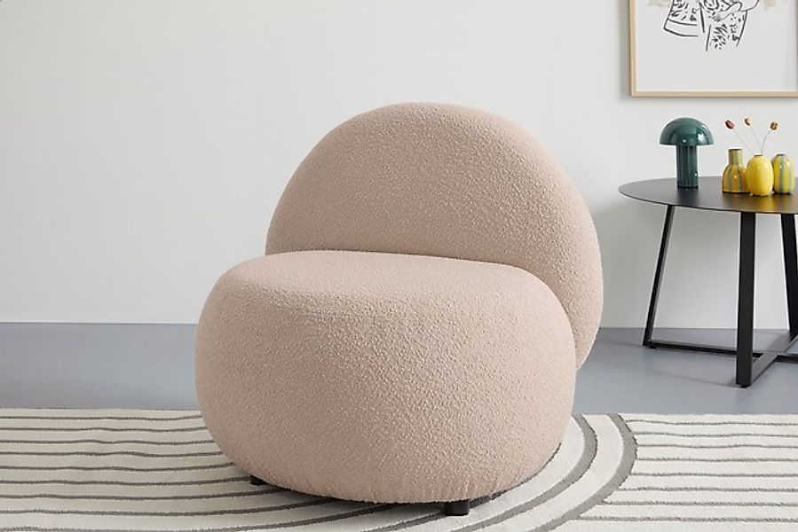 s.Oliver Sessel »Bennid, moderner Designsessel mit Lederriemen, softes Desi günstig online kaufen