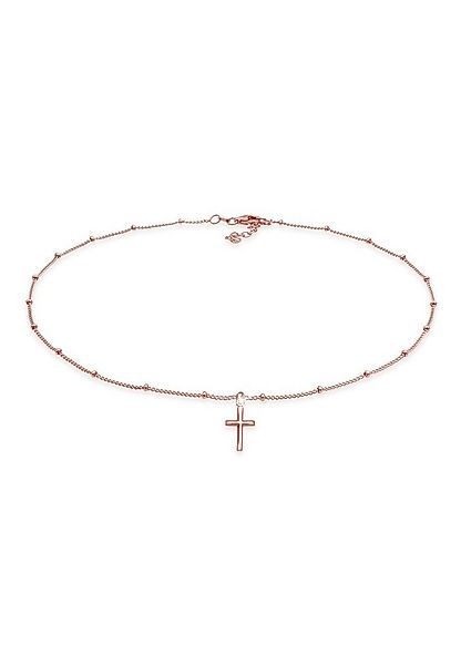 Elli Choker Choker Kugelkette Kreuz Glaube Schmuck Geschenk 925 Silber günstig online kaufen