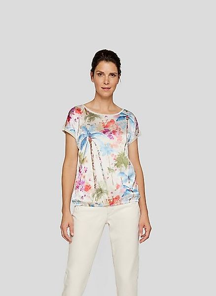 Rabe Print-Shirt mit floralem Muster vorn, hinten unifarben günstig online kaufen
