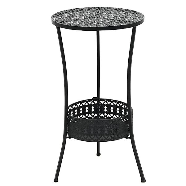 vidaXL Bistrotisch Schwarz 40x70cm Metall 245939 günstig online kaufen