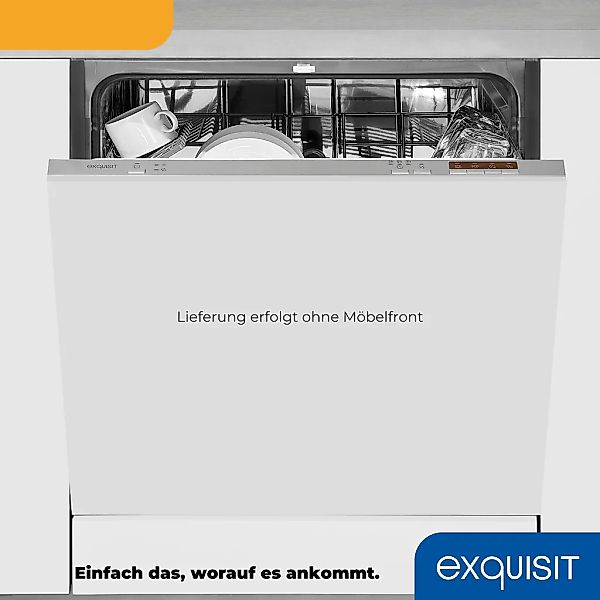 exquisit vollintegrierbarer Geschirrspüler "EGSP6012-E-030E silber" 11 l 12 günstig online kaufen