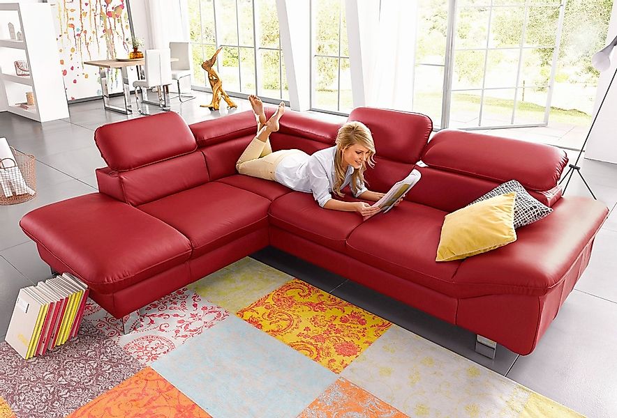 COTTA Ecksofa "Driver L-Form" mit Kopfteilverstellung, wahlweise mit Bettfu günstig online kaufen