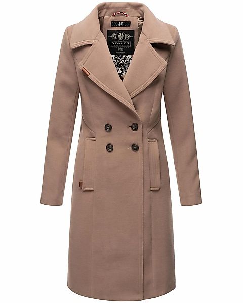 Navahoo Wintermantel "Wooly", edler Damen Trenchcoat in Wollmantel-Optik günstig online kaufen