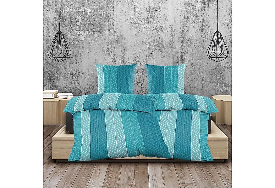 Casa Colori Bettwäsche Seersucker 4 tlg. 135x200 Reißverschluss, Seersucker günstig online kaufen