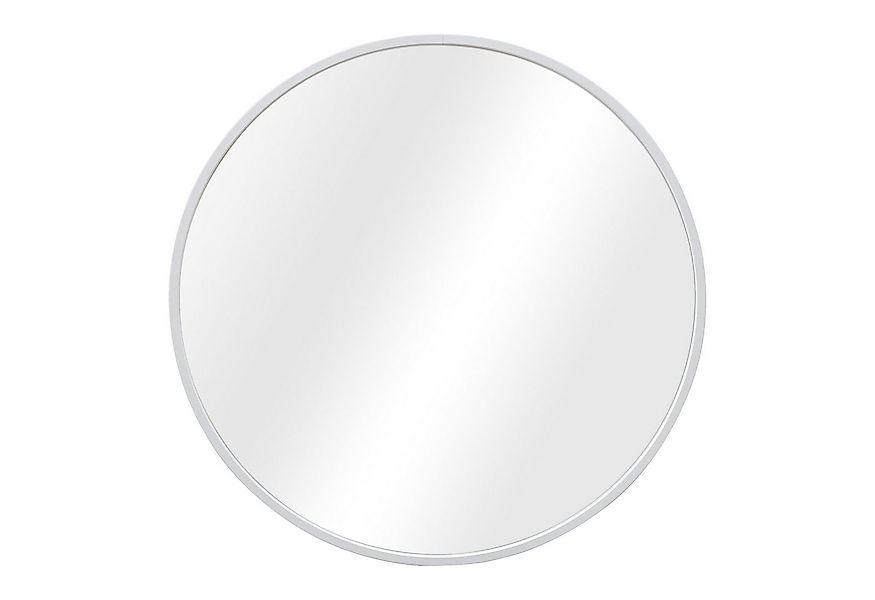 en.casa Wandspiegel, »Modugno« Hängespiegel rund Aluminium 50cm Weiß günstig online kaufen