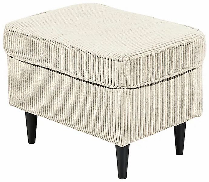 ED EXCITING DESIGN Hocker »Oskar«, mit Massivholzfüßen günstig online kaufen