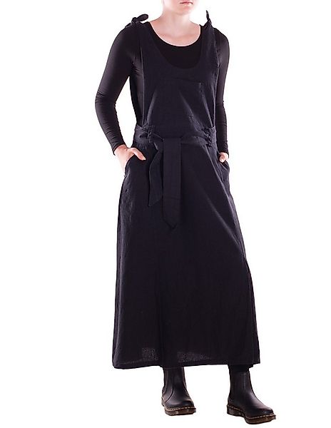 Vishes Maxikleid Langes Latzkleid Damen Handgewebt Bindeträger Gürtel Overs günstig online kaufen