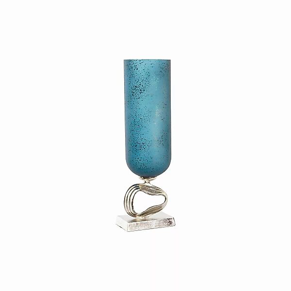 Vase Dkd Home Decor Kristall Silberfarben Blau Aluminium (18 X 18 X 54 Cm) günstig online kaufen