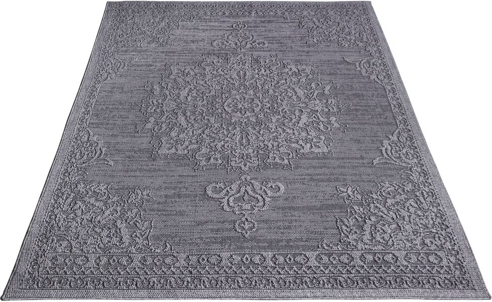 Paco Home Teppich "Rimini 412" rechteckig 4 mm Höhe Flachgewebe, Uni Farben günstig online kaufen