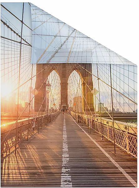 LICHTBLICK ORIGINAL Fensterfolie "Brooklyn Bridge", 1 St., blickdicht, stru günstig online kaufen