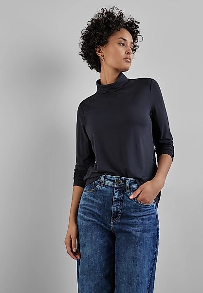 STREET ONE Rollkragenshirt, aus strecthigem Viskosematerial günstig online kaufen