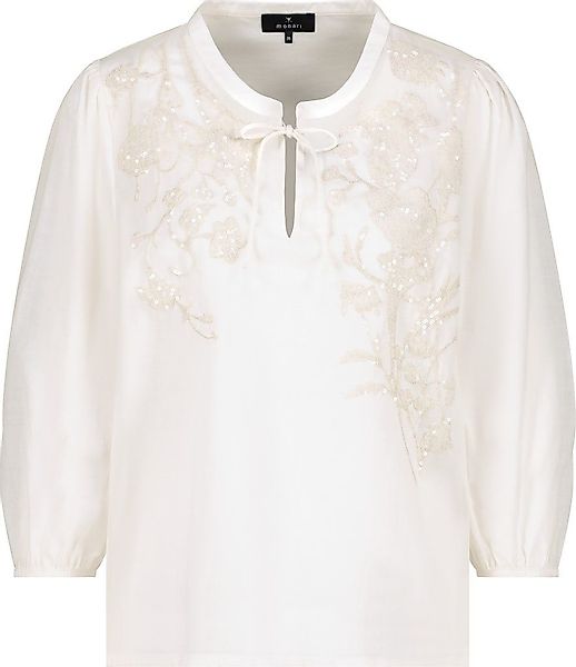 Monari Kurzarmshirt Bluse mit Blumenmuster seashell günstig online kaufen