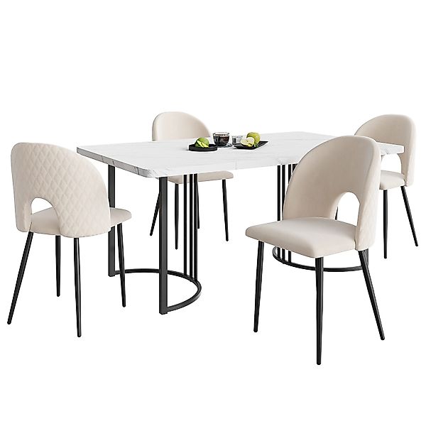 Gotagee Essgruppe Esstisch Küchentisch Set (5-tlg) günstig online kaufen
