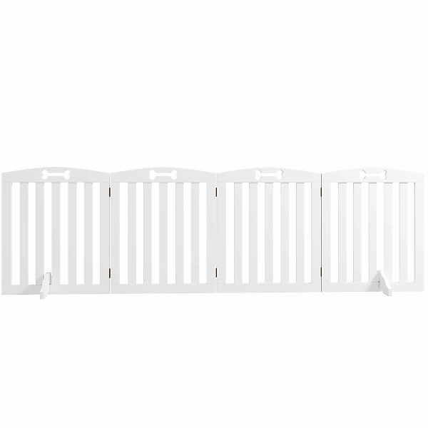 PawHut Absperrgitter Hund 4-teilig, 207,5 x 61 cm Faltbar Türschutzgitter m günstig online kaufen