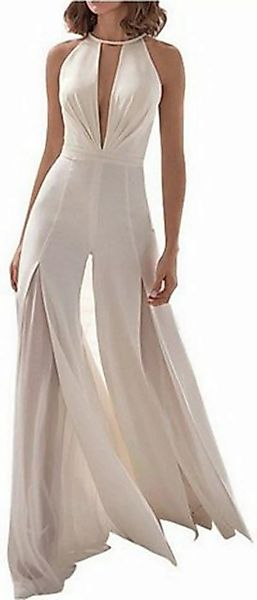 ZWY Abendkleid Bankettkleidung Sexy Jumpsuit V-Ausschnitt Neckholder Freize günstig online kaufen