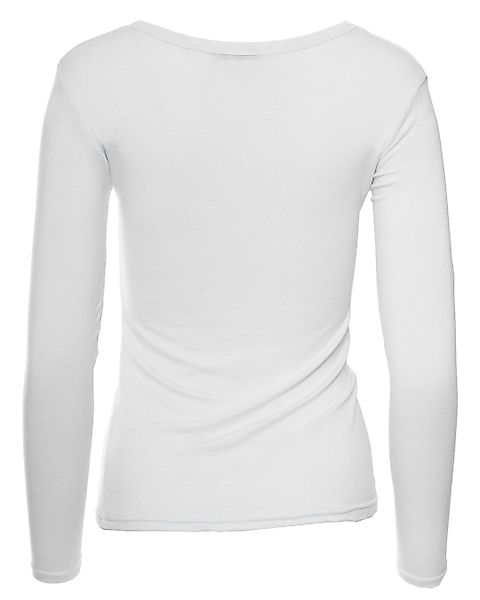 Muse Rundhalsshirt Basic Rundhals Langarmshirt Skinny günstig online kaufen