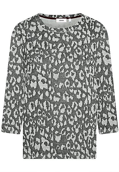 elanza T-Shirt Shirt mit Leo-Jacquard-Muster in günstig online kaufen