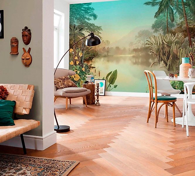 KOMAR Vlies Fototapete - Lac Tropical - Größe 400 x 270 cm mehrfarbig günstig online kaufen