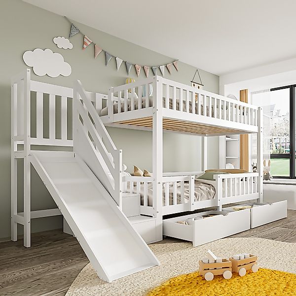 Flieks Etagenbett, Kinderbett Etagenbett mit 2 günstig online kaufen