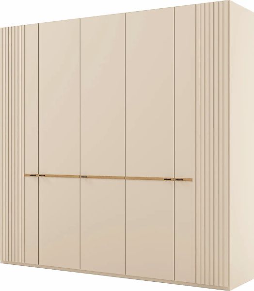 Musterring Kleiderschrank "Isabelle" Lamellen in Korpusfarbe, Griffe in sch günstig online kaufen
