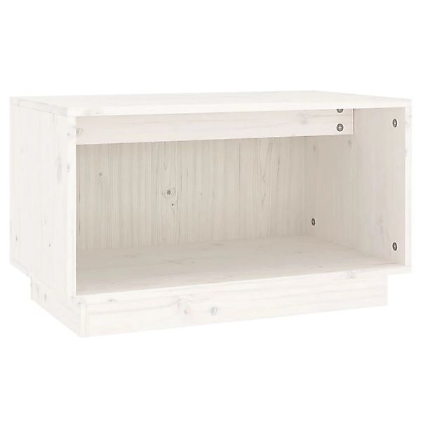 vidaXL TV-Schrank Weiß 60x35x35 cm Massivholz Kiefer 813825 günstig online kaufen