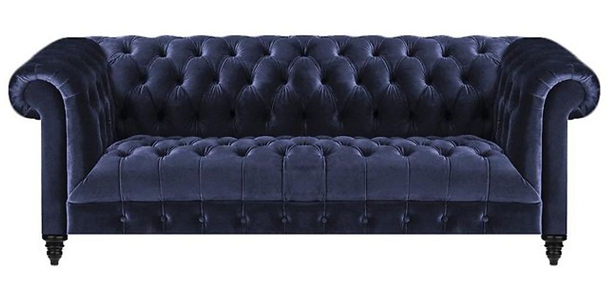 Xlmoebel Sofa Dreisitzer Chesterfield Sofagarnitur für das Wohnzimmer in Bl günstig online kaufen