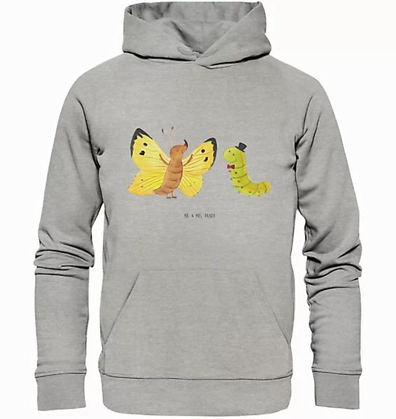 Mr. & Mrs. Panda Hoodie Größe M Raupe Schmetterling - Heather Grey - Gesche günstig online kaufen