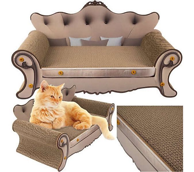 Purlov Kratzpappe Katzenkratzer-Sofa mit stabiler Konstruktion und elegante günstig online kaufen