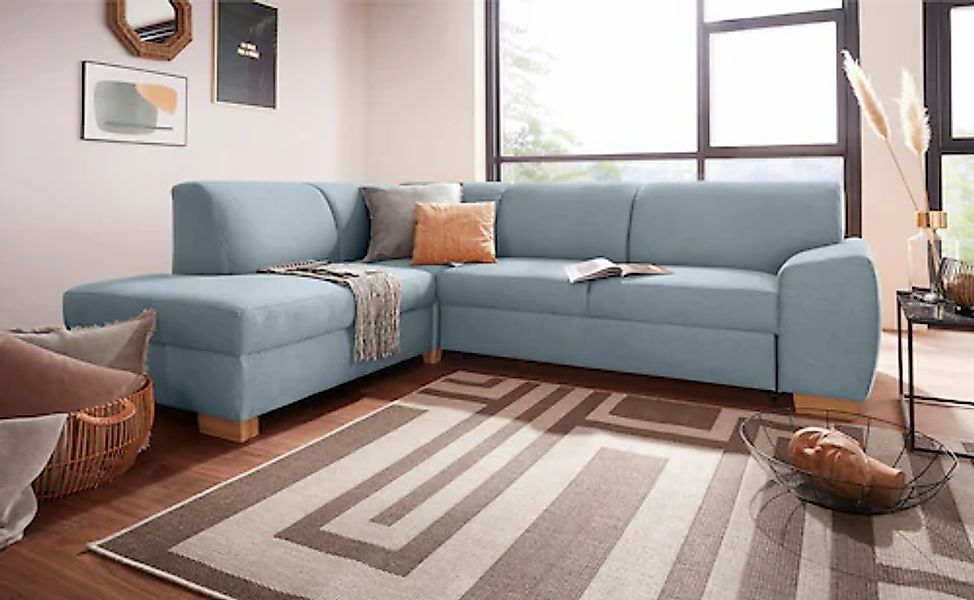 DOMO collection Ecksofa »Incanto kubische Formensprache, komfortabel, L-For günstig online kaufen
