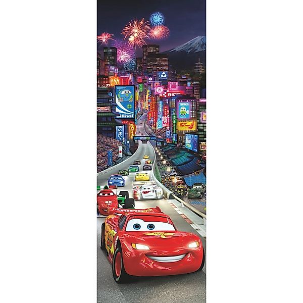 Disney Fototapete Cars Multicolor 73 x 202 cm 612306 günstig online kaufen