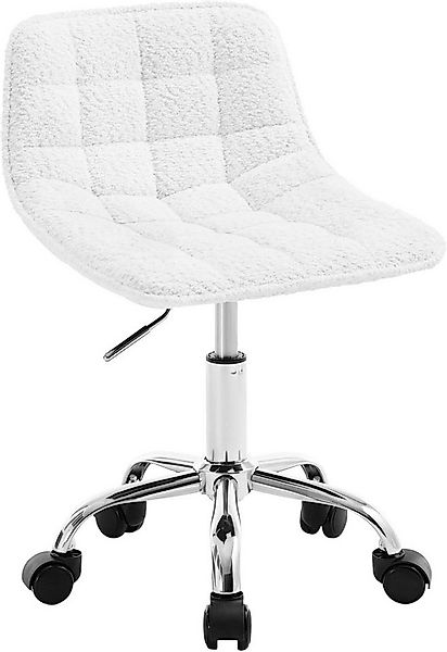 Woltu Drehhocker (1 St), Schminkstuhl Chenille, Bürohocker höhenverstellbar günstig online kaufen