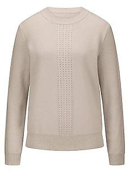 Rundhals-Pullover aus Schurwolle und Kaschmir Fadenmeister Berlin beige günstig online kaufen