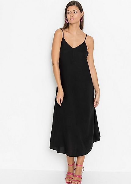 bonprix Trägerkleid für den Alltag, ärmelloses Design, aus Viskose, in A-Li günstig online kaufen