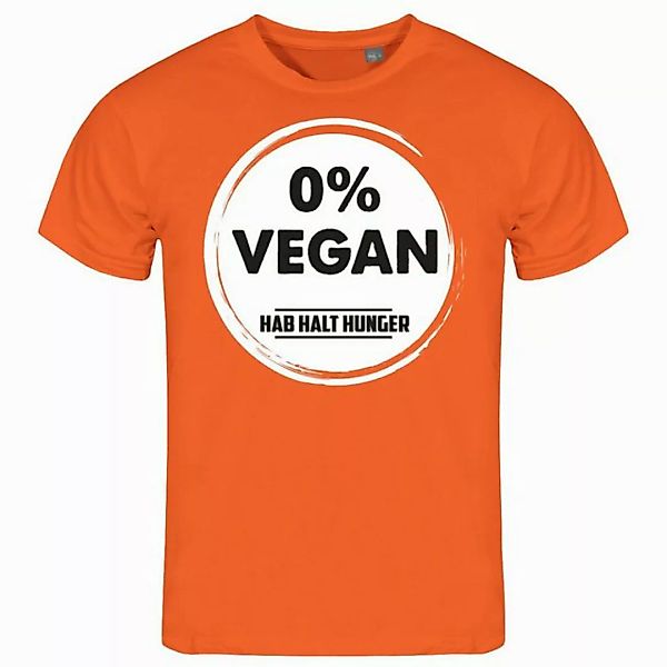 deinshirt Print-Shirt Herren T-Shirt Null Prozent VEGAN Funshirt mit Motiv günstig online kaufen