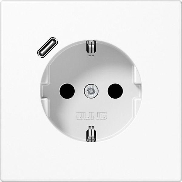 Jung SCHUKO Steckdose mit USB Typ C LS 1520-18 WW - LS1520-18CWW günstig online kaufen