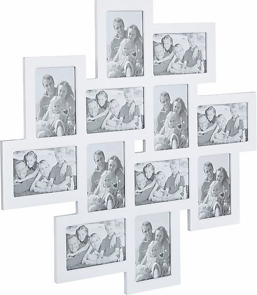 my home Bilderrahmen Collage Family, weiß, Fotorahmen, Bildformat 10x15 cm günstig online kaufen